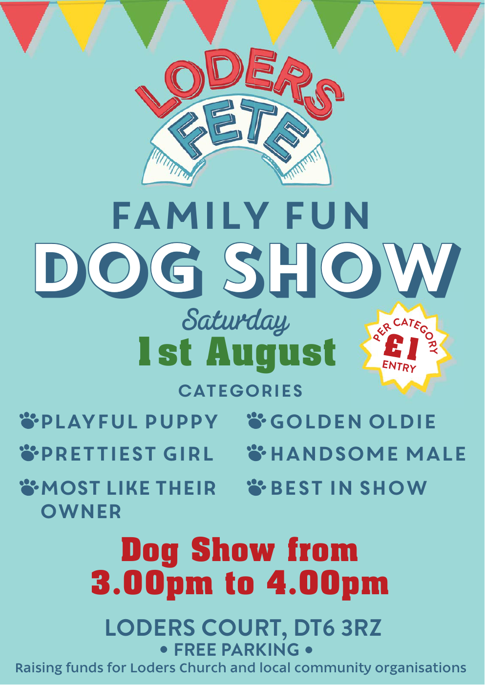Family dog show poster preview